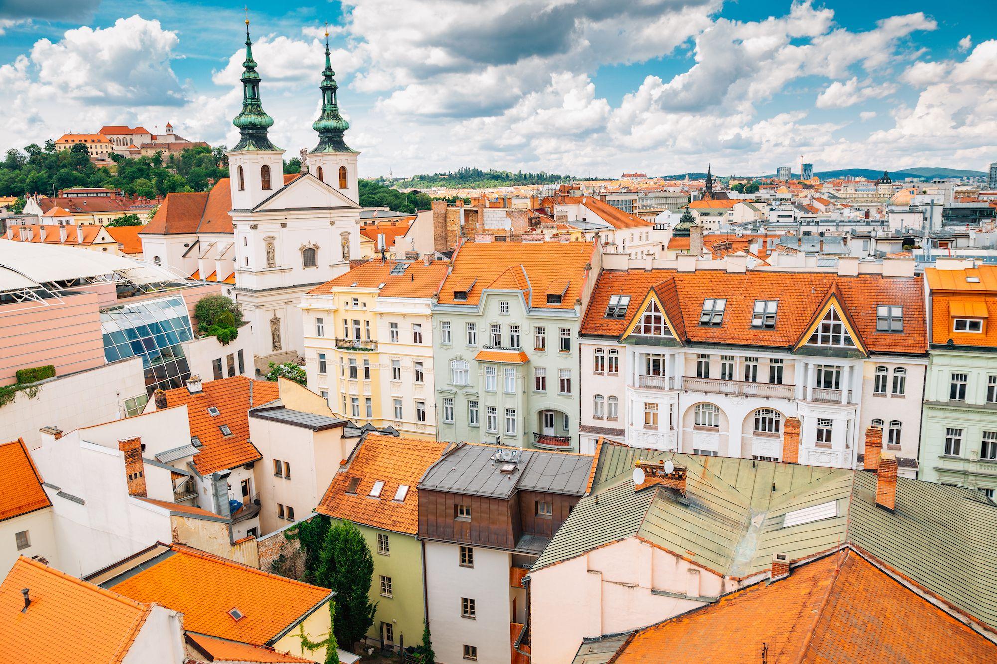 Il castello di Spilberk e la città vecchia di Brno © Sanga Park